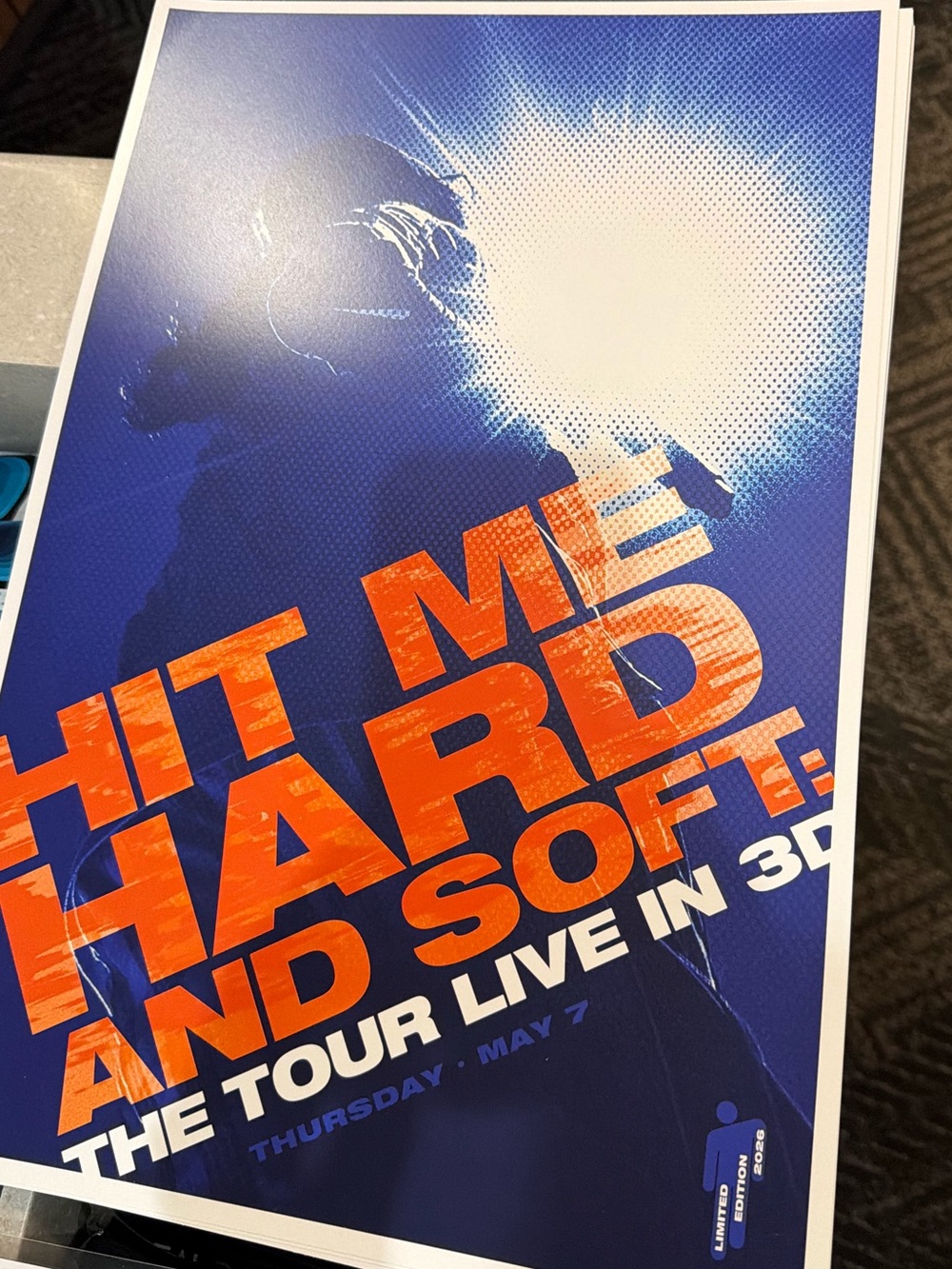 Billie Eilish "Hit Me Hard & Soft" Popcorn Bucket, Tumbler, Pass & Print Poster